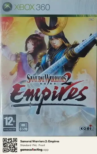Samurai Warriors 2: Empires Xbox 360, PAL box front