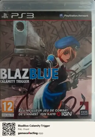 BlazBlue: Calamity Trigger PlayStation 3, PAL box front