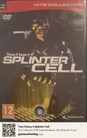 Tom Clancy's Splinter Cell Computer, France box front