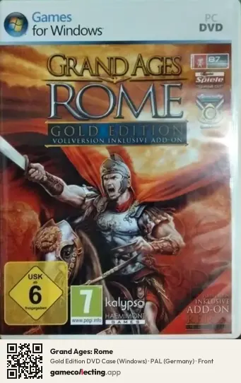 Grand Ages: Rome Computer, Germany box front