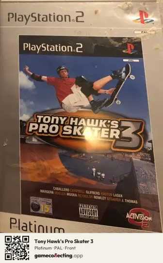Tony Hawk's Pro Skater 3 PlayStation 2, PAL box front