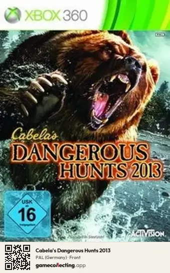 Cabela's Dangerous Hunts 2013 Xbox 360, Germany box front