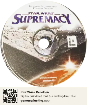 Star Wars: Rebellion Computer, PAL disc