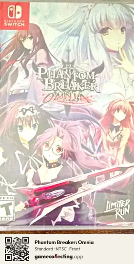 Phantom Breaker: Omnia Nintendo Switch, NTSC box front