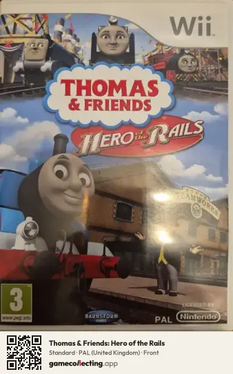 Thomas & Friends: Hero of the Rails Nintendo Wii, United Kingdom box front