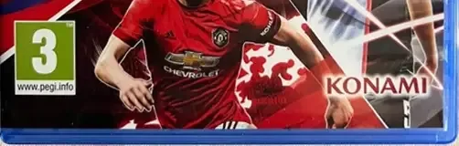 eFootball PES 2020, the PEGI square on its front
