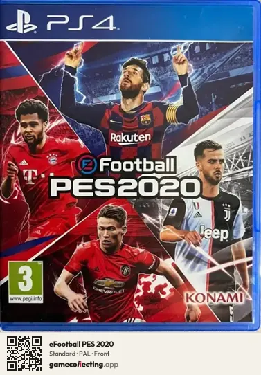 eFootball PES 2020 PlayStation 4, PAL box front