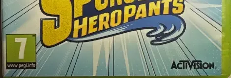SpongeBob HeroPants, the PEGI square on its front