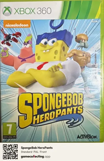 SpongeBob HeroPants Xbox 360, PAL box front