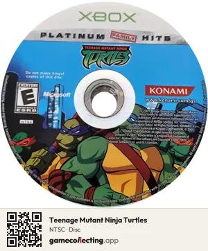 Teenage Mutant Ninja Turtles Xbox, NTSC disc