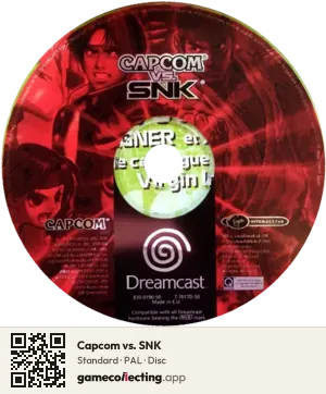 Capcom vs. SNK Sega Dreamcast, PAL disc