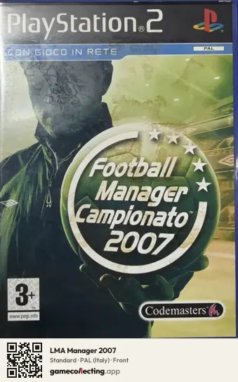 LMA Manager 2007 PlayStation 2, Italy box front