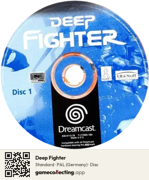 Deep Fighter Sega Dreamcast, PAL disc