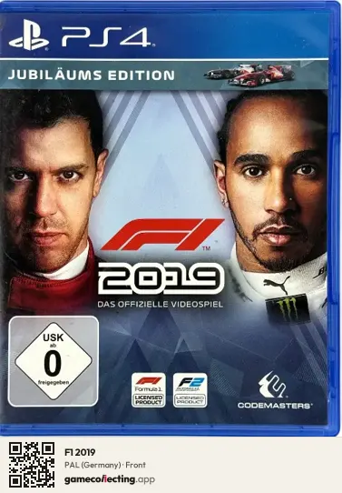 F1 2019 PlayStation 4, Germany box front
