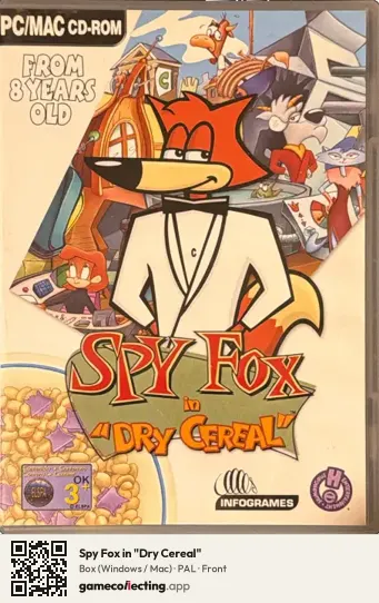 Spy Fox in "Dry Cereal" Computer, PAL box front