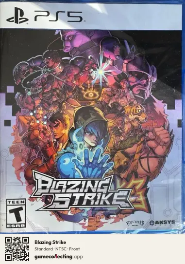 Blazing Strike PlayStation 5, NTSC box front