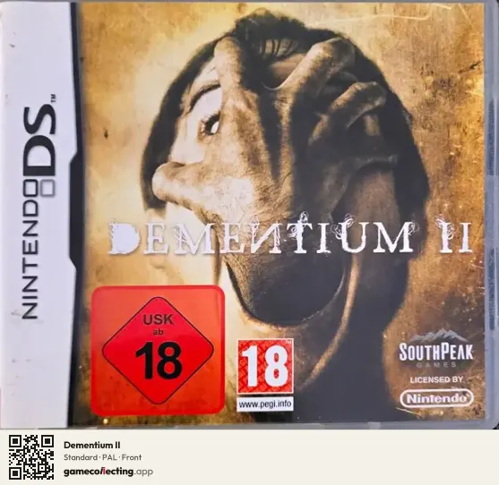 Dementium II Nintendo DS, PAL box front