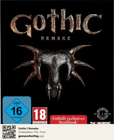 Gothic 1 Remake PlayStation 5, PAL box front