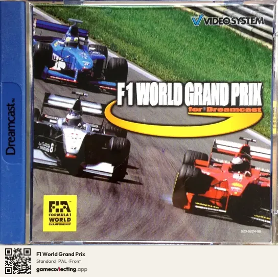 F1 World Grand Prix Sega Dreamcast, PAL box front