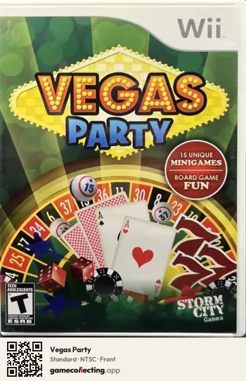 Vegas Party Nintendo Wii, NTSC box front