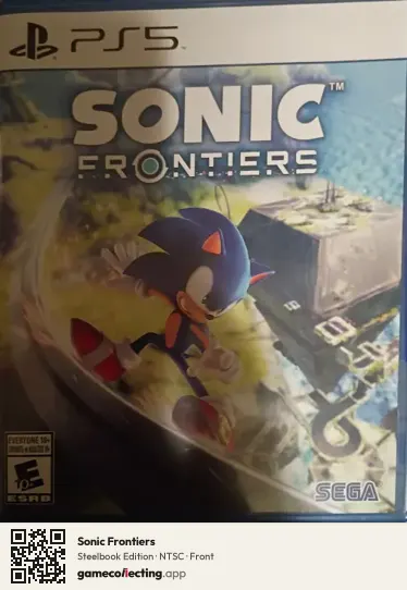Sonic Frontiers PlayStation 5, NTSC box front