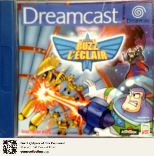 Buzz Lightyear of Star Command Sega Dreamcast, France box front