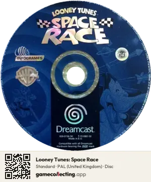Looney Tunes: Space Race Sega Dreamcast, PAL disc