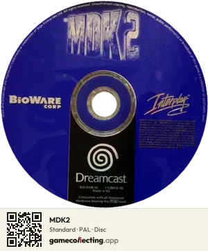 MDK2 Sega Dreamcast, PAL disc