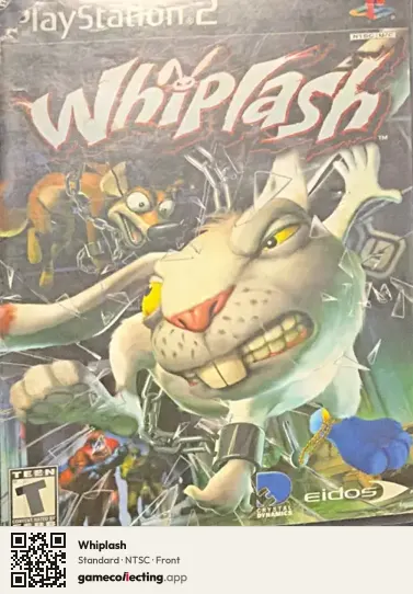 Whiplash PlayStation 2, NTSC box front