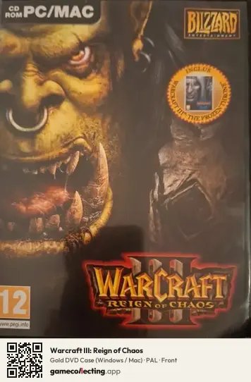 Warcraft III: Reign of Chaos Computer, PAL box front