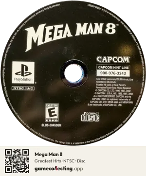 Mega Man 8 PlayStation, NTSC disc
