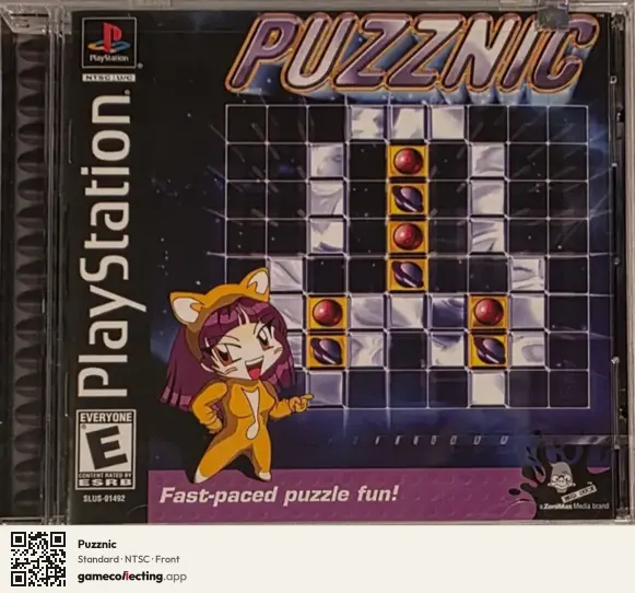 Puzznic PlayStation, NTSC box front