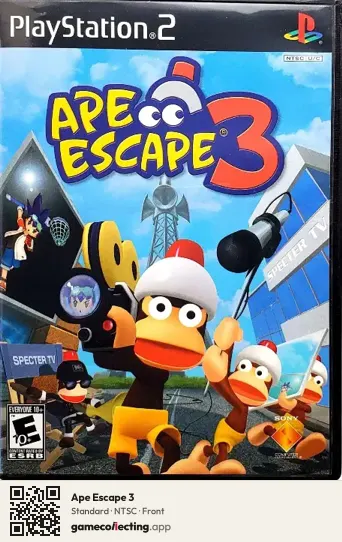 Ape Escape 3 PlayStation 2, NTSC box front