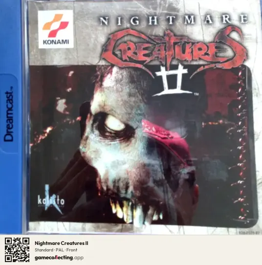 Nightmare Creatures II Sega Dreamcast, PAL box front