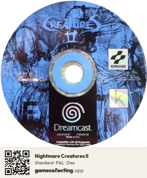 Nightmare Creatures II Sega Dreamcast, PAL disc
