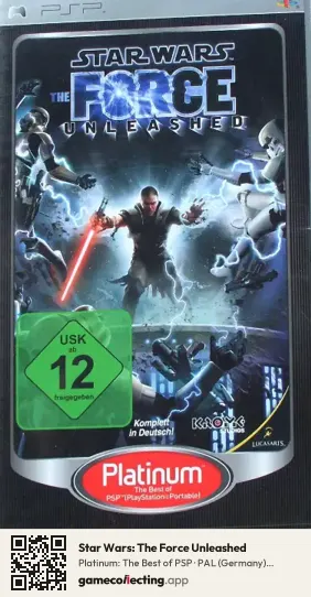 Star Wars: The Force Unleashed PlayStation Portable, Germany box front