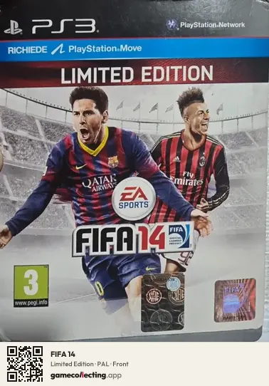 FIFA 14 PlayStation 3, PAL box front