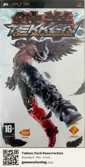 Tekken: Dark Resurrection PlayStation Portable, PAL box front