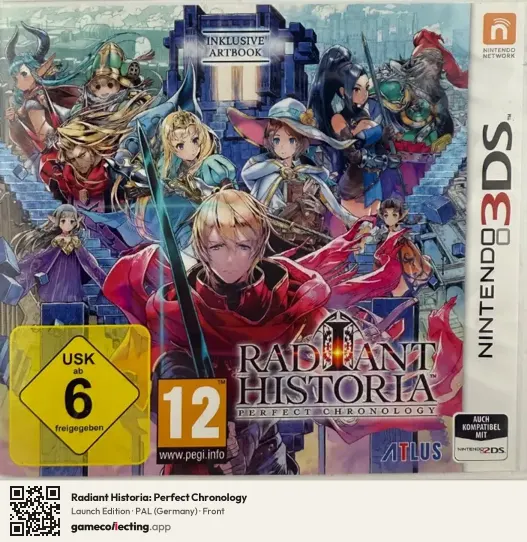 Radiant Historia: Perfect Chronology Nintendo 3DS, Germany box front