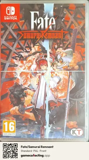 Fate/Samurai Remnant Nintendo Switch, PAL box front