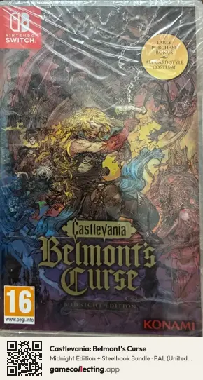 Castlevania: Belmont's Curse Nintendo Switch, United Kingdom box front