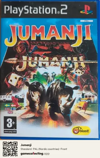 Jumanji PlayStation 2, Nordic countries box front