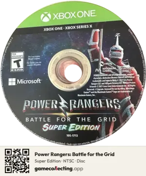 Power Rangers: Battle for the Grid Xbox One, NTSC disc
