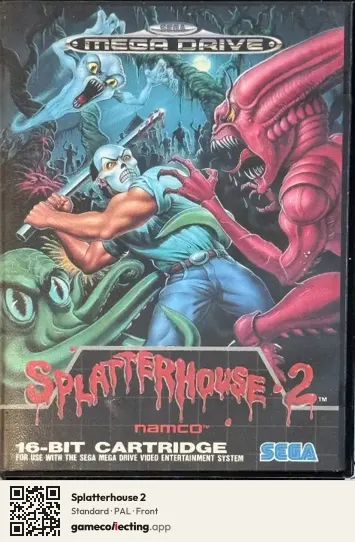 Splatterhouse 2 Sega Mega Drive / Genesis, PAL box front