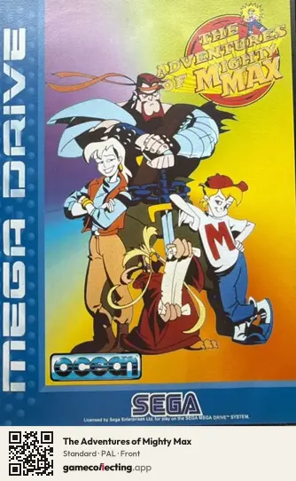 The Adventures of Mighty Max Sega Mega Drive / Genesis, PAL box front