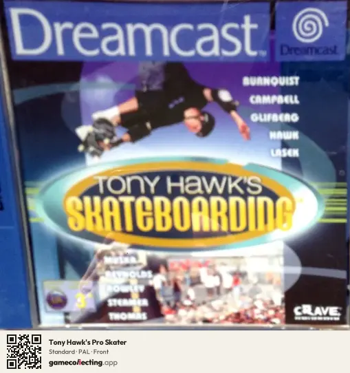 Tony Hawk's Pro Skater Sega Dreamcast, PAL box front