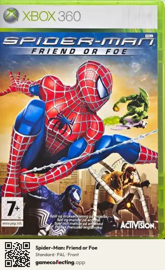Spider-Man: Friend or Foe Xbox 360, PAL box front
