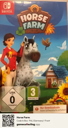 Horse Farm Nintendo Switch, Germany box front