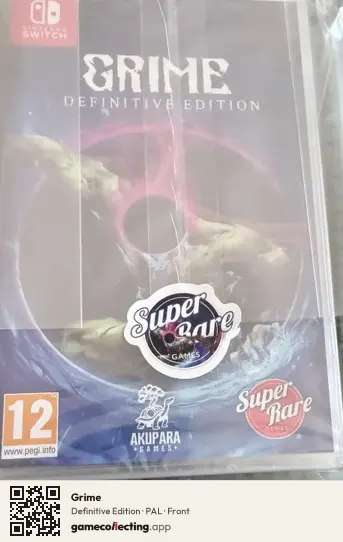 Grime Nintendo Switch, PAL box front