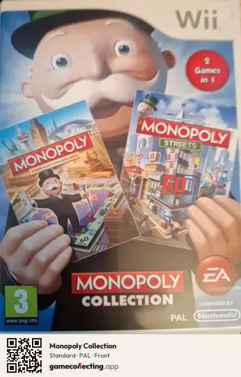 Monopoly Collection Nintendo Wii, PAL box front